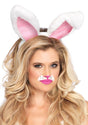 Leg Avenue Plush Bunny Rabbit Ears Headband White