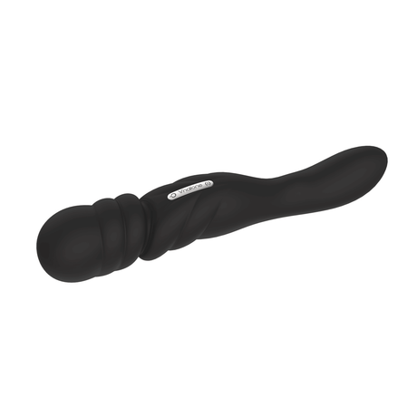 Nalone Jane Double Ended Silicone Massager in sleek black, designed for versatile pleasure and indulgence.