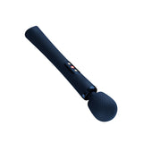Fun Factory Vim Wand Massager Night Blue showcasing its sleek design and textured grip for pleasurable experiences.