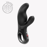 Fun Factory Miss Bi Rabbit Vibrator Black with dual-motor for G-spot and clitoral stimulation.