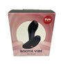 Fun Factory Bootie Vibe Anal Vibrator Black in packaging with branding and product details.
