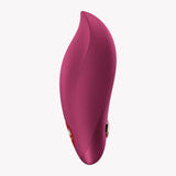 Fun Factory Charme Bullet Vibrator Wine Red side view showing its sleek design and tapered tip for precision stimulation.