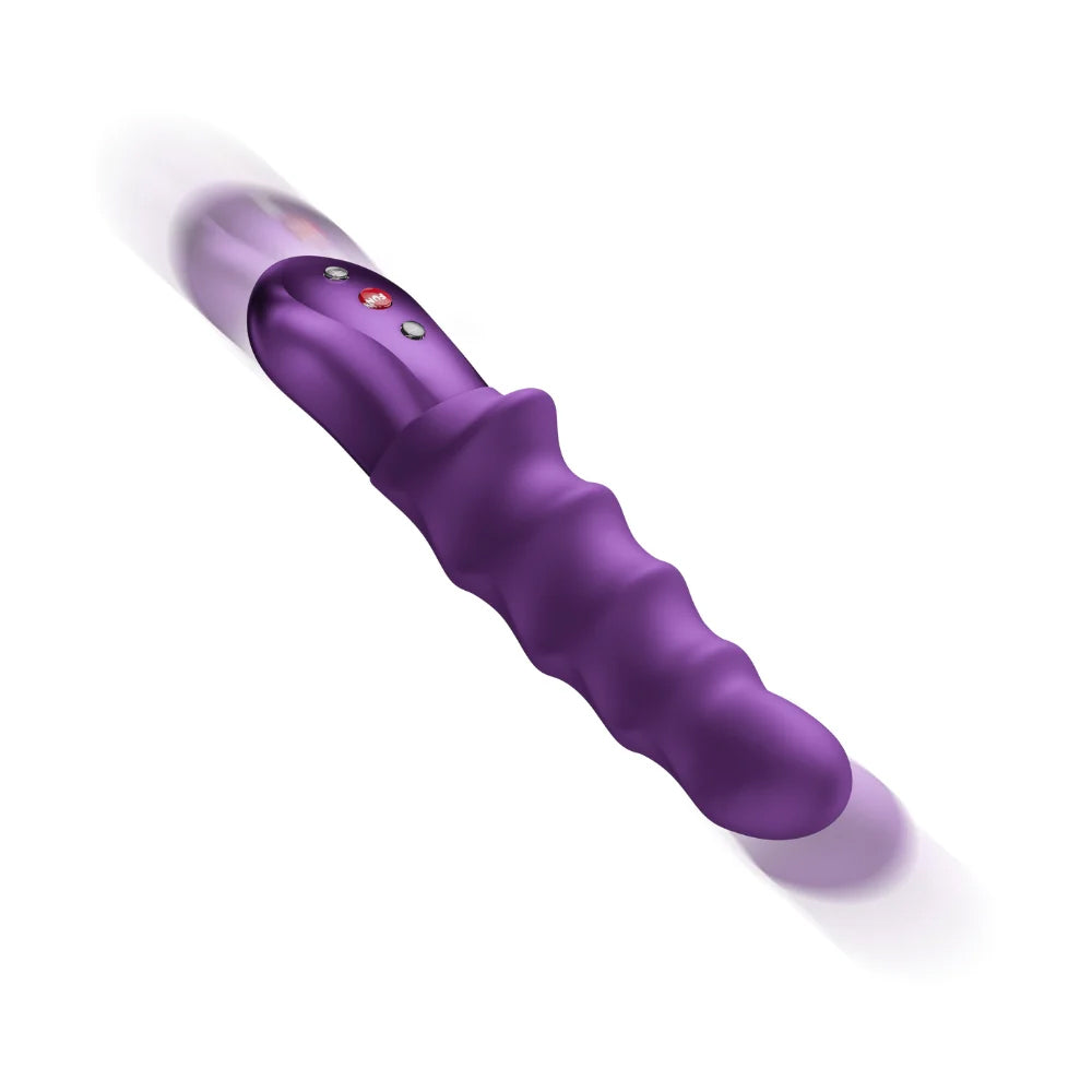 Fun Factory Stronic Surf Thrusting Pulsator Dark Violet featuring ergonomic design and multiple thrusting modes.