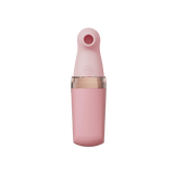 Sweet Secret Dual Massager Pink with clitoral suction and wand vibration in elegant pink finish.