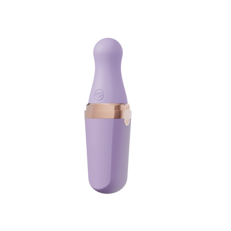 Sweet Secret Dual Massager Purple features a sleek design with clitoral suction and wand vibration for ultimate pleasure.
