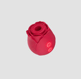 Sweet Dreams Rose True Suction Clitoral Stimulator in vibrant red color with control buttons.