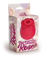 Sweet Dreams Rose True Suction Clitoral Stimulator packaging featuring a rose-shaped design.