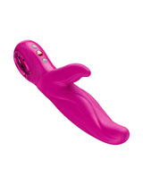 Fun Factory Lady Bi Rabbit Vibrator Magenta in vibrant pink color with buttons for adjustable vibration modes.