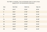 Size chart for Shinesty Bare Back Bones Ball Hammock Pouch Underwear Small including pant, waist, and hips measurements.