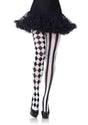 Leg Avenue Aura Harlequin Pantyhose Black and White