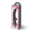 Fun Factory Tiger G-Spot Vibrator Black in packaging showcasing its ergonomic design and features.