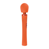 Fun Factory Vim Wand Massager Orange with grooved texture for deep, rumbly sensations and total relaxation.