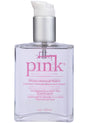 Pink Silicone Lubricant for Women 4 Oz Glass Bottle, premium silicone-based formula for a smooth, non-sticky experience.