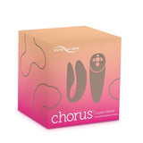 We-Vibe Chorus Couples Vibrator Cosmic Pink packaging box featuring new squeeze control design.